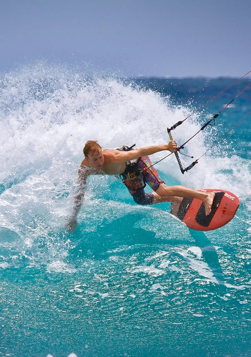 Kitesurf sur les plages de Boa Vista, Cap-Vert