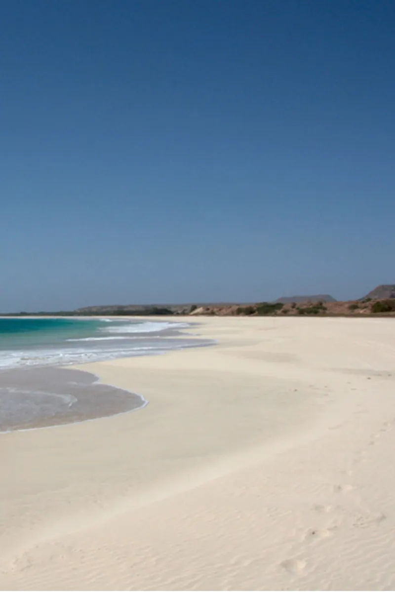 Plage de sable de Boa Vista au Cap-Vert